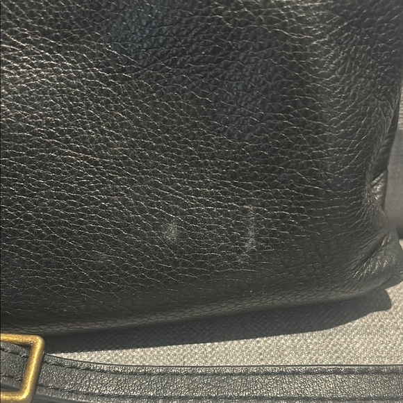 Margot Black Crossbody Bag with Adjustable Strap and Glossy Finish - Picture 2 of 5